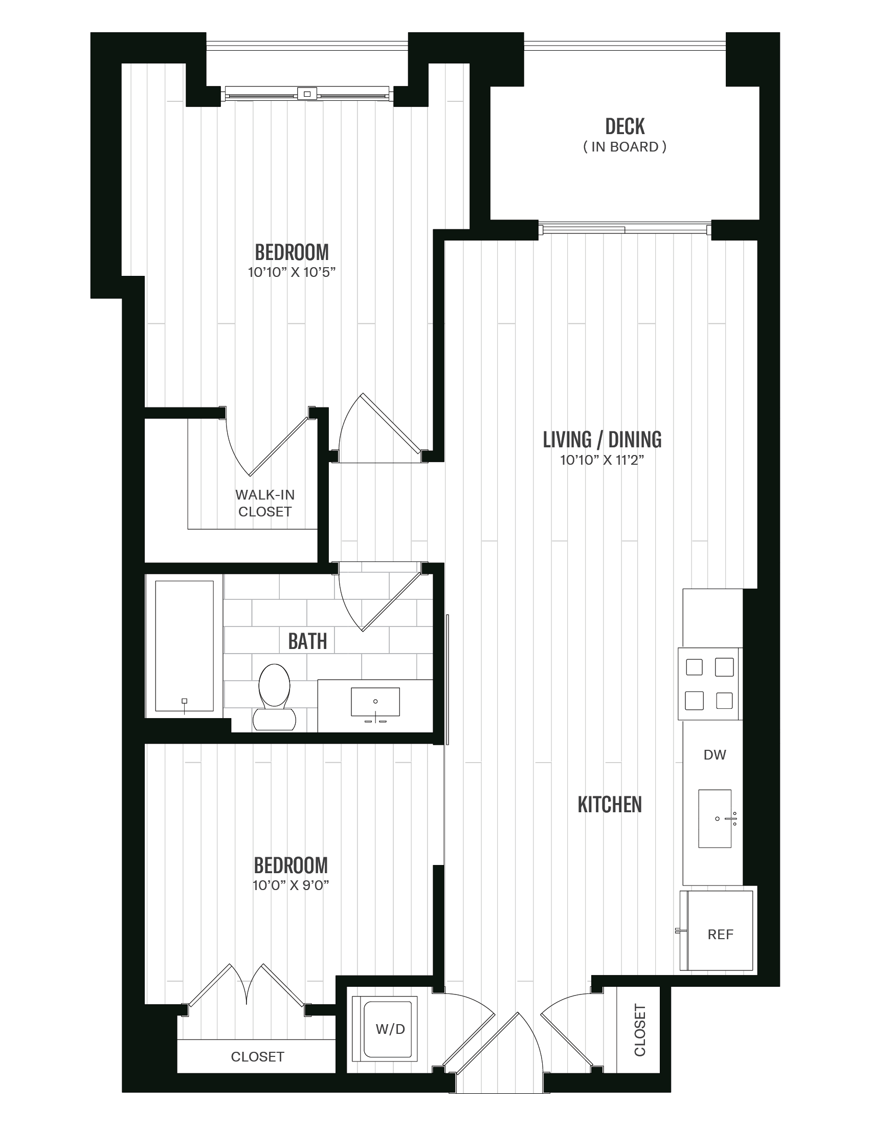 Floorplan image of unit 244